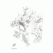 Схема вузла: Радіатор та Патрубок системи охолодження Yamaha WR125 WR125R