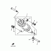 Схема вузла: Задня підвіска Yamaha TW125