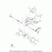 Схема вузла: Задній важіль та підвіска Yamaha YZF-R1 R1S Limited Edition