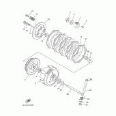 Схема вузла: Зчеплення Yamaha TTR125 TT-R125