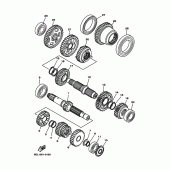 Схема вузла: Трансмісія Yamaha XVS1100 Drag Star Classic