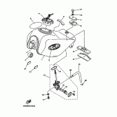 Схема вузла: Паливний бак Yamaha TW125