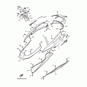 Схема вузла: Бічна кришка Yamaha YP400 Grand Majesty