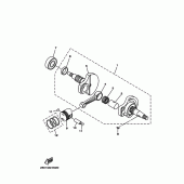 Схема вузла: Колінчастий вал та Поршень Yamaha TTR110 TT-R110