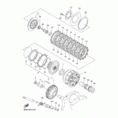 Схема вузла: Зчеплення Yamaha XVS1300 XVS1300 Custom