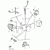 Схема вузла: Електрообладнання 2 Yamaha XT600 XT600