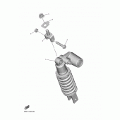 Схема вузла: Задня підвіска Yamaha YZF-R6/YZF600 R6