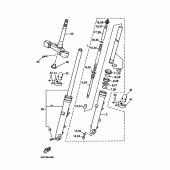 Схема узла: Вилка передней оси Yamaha BT1100 Bulldog