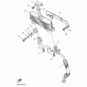 Схема узла: Масляный охладитель Yamaha SRX600