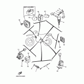 Схема вузла: Електроустаткування 2 Yamaha TT250R TT-R