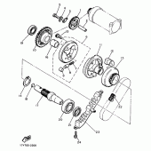 Схема узла: Привод стартера Yamaha XJ900 Diversion