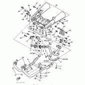 Схема вузла: Вихлопна система Yamaha VMX12 V-MAX