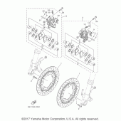 Схема узла: Передний тормоз Yamaha FZ10/ MTN1000 FZ-10