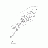 Схема вузла: Задній ліхтар Yamaha XVS650 Drag Star Classic