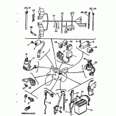 Схема узла: Электрооборудование 1 Yamaha XT225 XT225