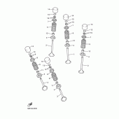 Схема вузла: Клапан Yamaha WR400F