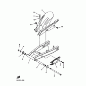 Схема узла: Задний рычаг и Подвеска Yamaha FZ6 FZ6 FAZER
