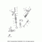 Схема вузла: Клапан Yamaha XV250 V-Star