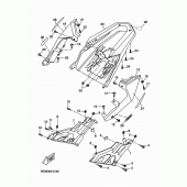 Схема вузла: Бічна кришка Yamaha MT125 MT-125 (ABS)