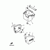 Схема вузла: Бічна кришка Yamaha XV250 Virago