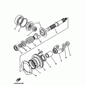 Схема вузла: Проміжна передача Yamaha XVS650 V-Star Classic
