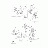 Схема узла: Подножки и Подставка Yamaha XP500 T-MAX