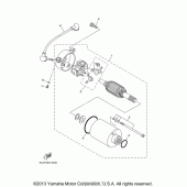 Схема узла: Стартер электрический Yamaha XV250 V-Star