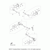 Схема узла: Поворотники Yamaha XVS950 Bolt C-Spec