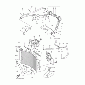 Схема вузла: Radiateur та tuyau Yamaha YZF-R1 R1