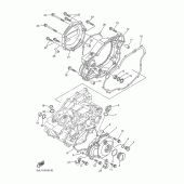 Схема вузла: Кришки картера 1 Yamaha YZ250 YZ250F