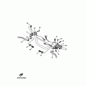 Схема вузла: Пульт управління рульовий та Важіль Yamaha TTR125 TT-R125