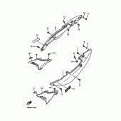 Схема узла: Боковая крышка Yamaha XJ600 Diversion (Naked)