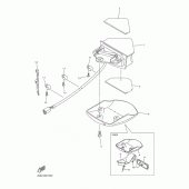 Схема вузла: Задній ліхтар (Стоп сигнал) Yamaha WR250 WR250F