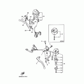 Схема вузла: Пульти та ручки керування 1 (4DN1,2,3,4) Yamaha SRV250