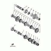 Схема вузла: Трансмісія Yamaha XVS250 Drag Star