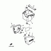 Схема узла: Боковая крышка Yamaha XV250 Virago