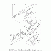 Схема вузла: Вихлопна система Yamaha XVS1300 V-Star Tourer