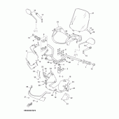 Схема вузла: Кермо та Тросики Yamaha YP250 X-MAX