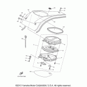 Схема вузла: Панель приладів Yamaha XV1900 Stratoliner Midnight