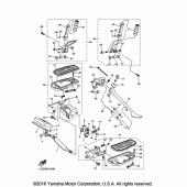 Схема вузла: Підніжки та Підставка Yamaha XVS1300 V-Star Tourer
