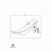 Схема вузла: Сидіння Yamaha YZ250 YZ250X