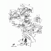 Схема узла: Топливный бак Yamaha YZF-R3