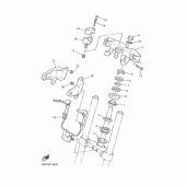 Схема узла: Рулевой механизм Yamaha XJR1300