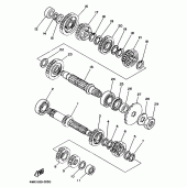 Схема узла: Трансмиссия Yamaha YZ250 YZ250