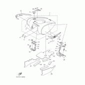 Схема узла: Топливный бак Yamaha XV1900 Roadliner S