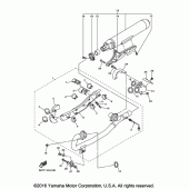 Схема вузла: Вихлопна система Yamaha XVS950 V-Star Tourer