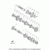 Схема узла: Трансмиссия Yamaha XV250 V-Star