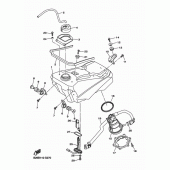 Схема узла: Топливный бак Yamaha YZ250 YZ250FX