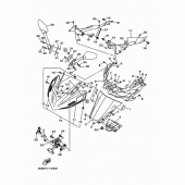 Схема вузла: Вітрове скло Yamaha YZF-R3