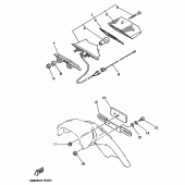 Схема узла: Задний фонарь (Стоп-сигнал) Yamaha DT125 DT125